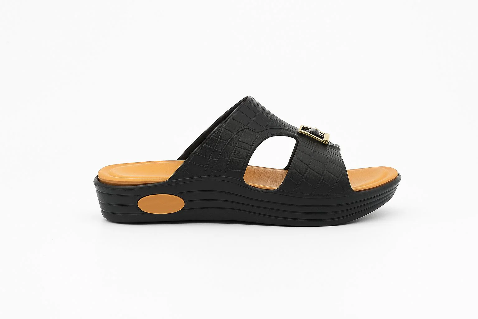 Men Arabic Style Comfort Slippers with Buckle | Soft Cushioned Sole|ZEE-5029 - Image 15