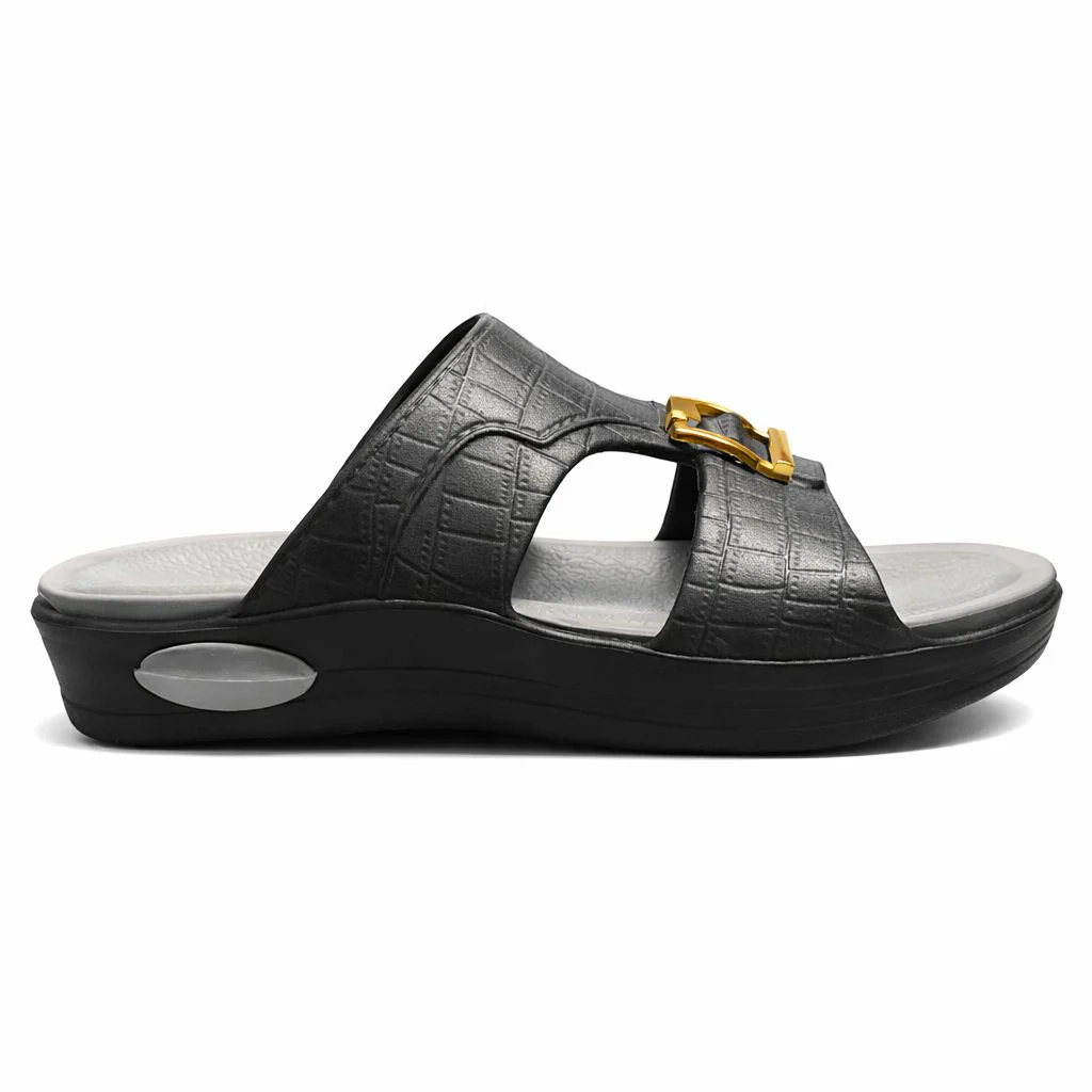 Men Arabic Style Comfort Slippers with Buckle | Soft Cushioned Sole|ZEE-5029 - Image 22
