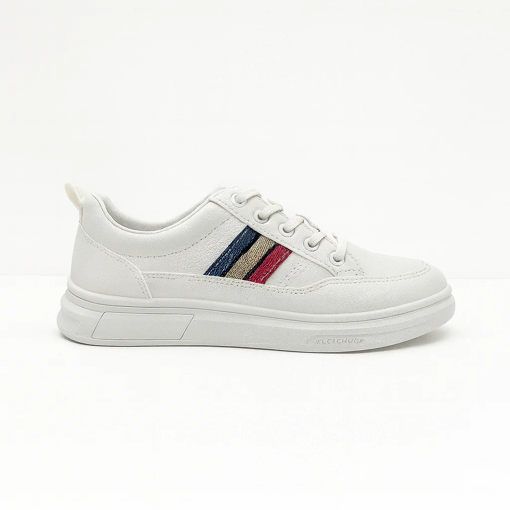 Classic Striped Low-Top Sneakers |K-107 - Image 3
