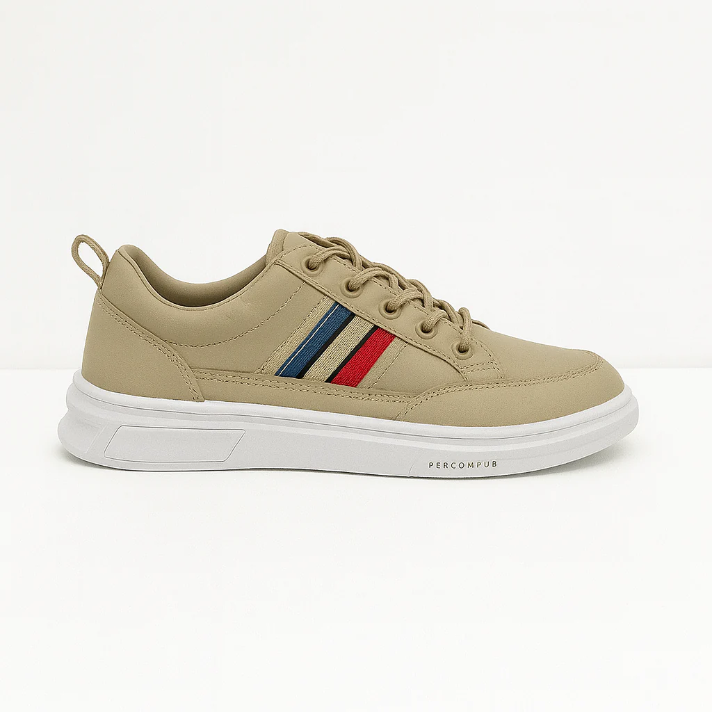 Classic Striped Low-Top Sneakers |K-107 - Image 4