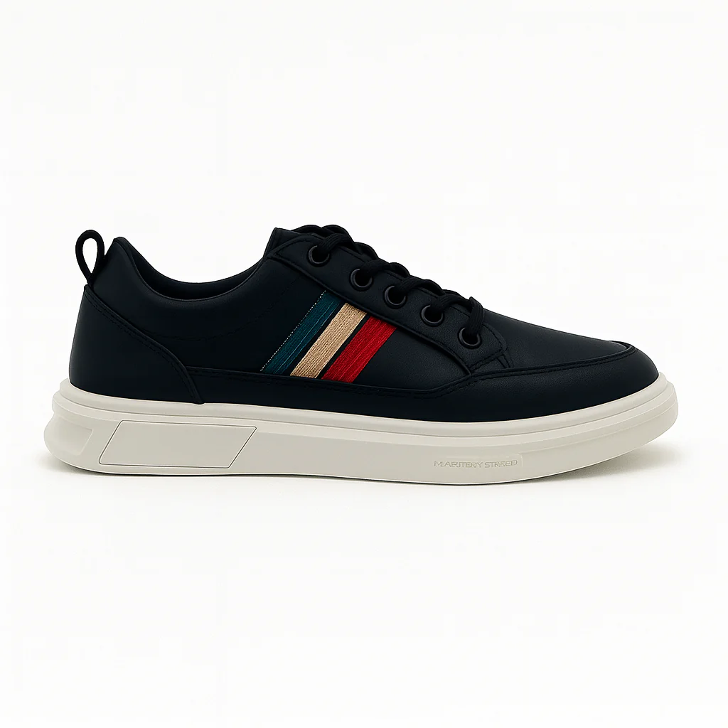 Classic Striped Low-Top Sneakers |K-107 - Image 5