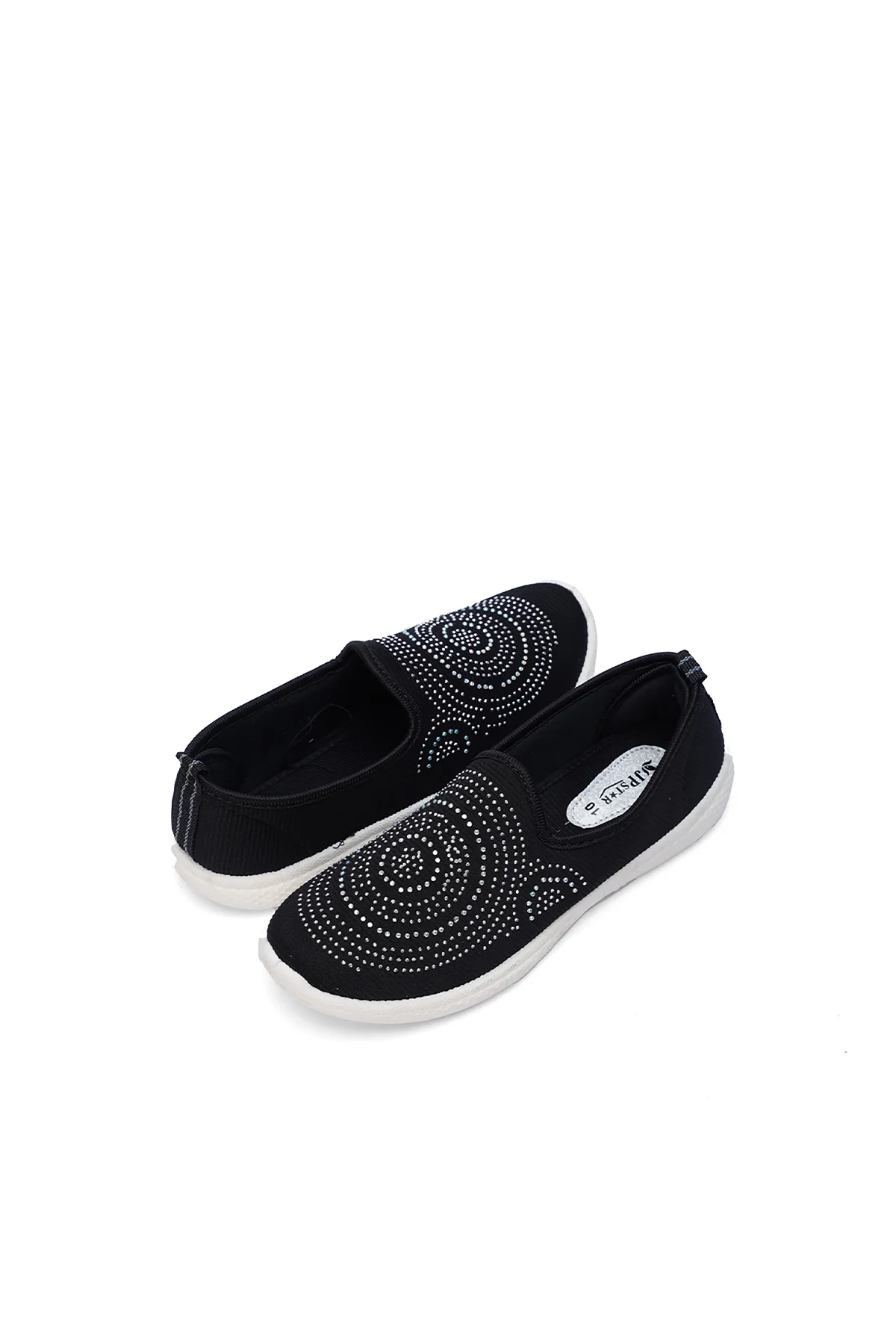 Fancy Ladies Black Canvas Sneakers|OLX-3005 - Image 5