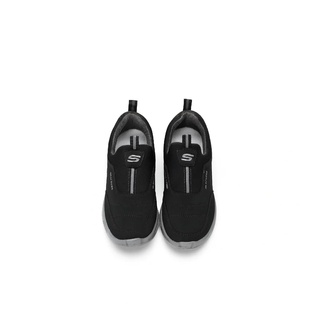 Men’s Black Slip- Walking Sneakers | Lightweight Comfortable Daily Wear Shoes |N-31 - Image 3