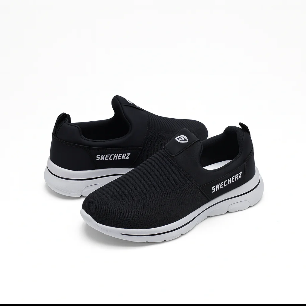 Men’s Comfort Slip-On Walking Shoes Knitted Upper, Lightweight Soft Sole |N-23 - Image 3