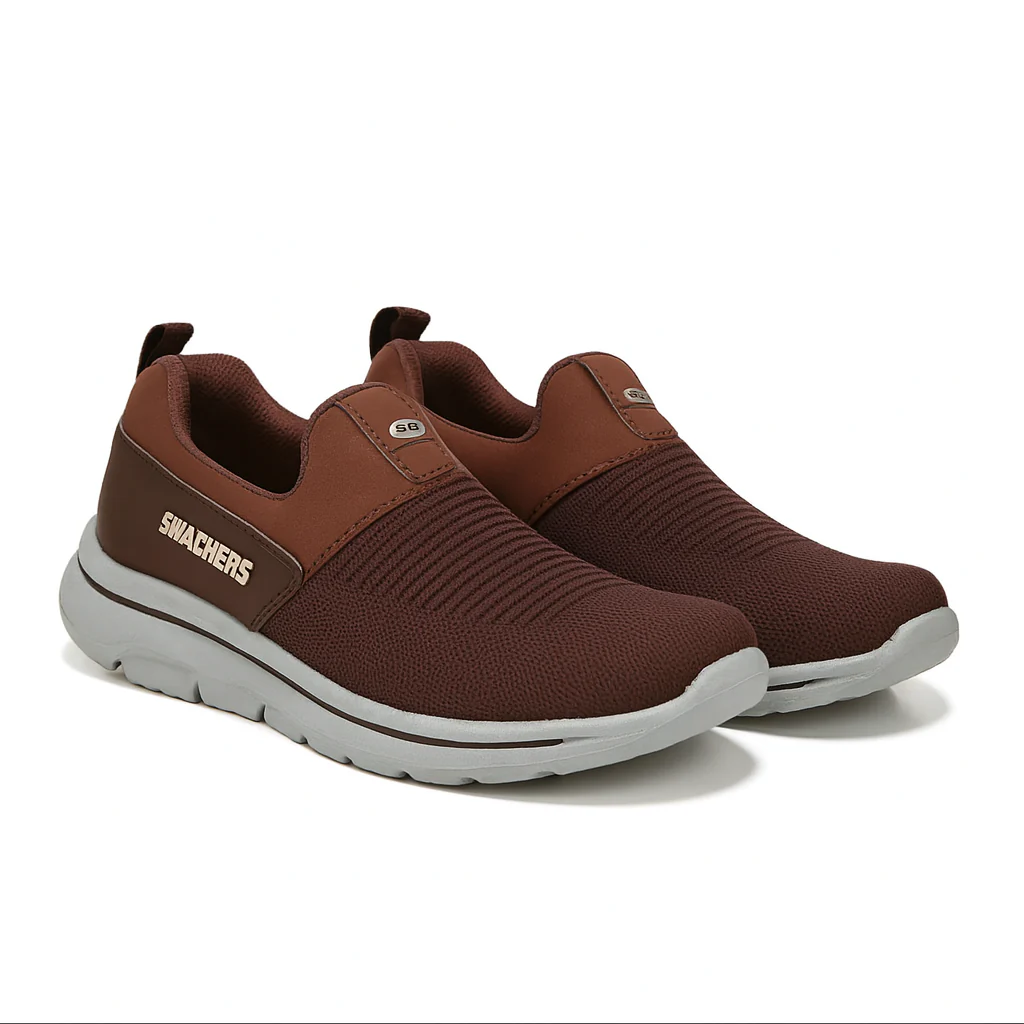 Men’s Comfort Slip-On Walking Shoes Knitted Upper, Lightweight Soft Sole |N-23 - Image 8
