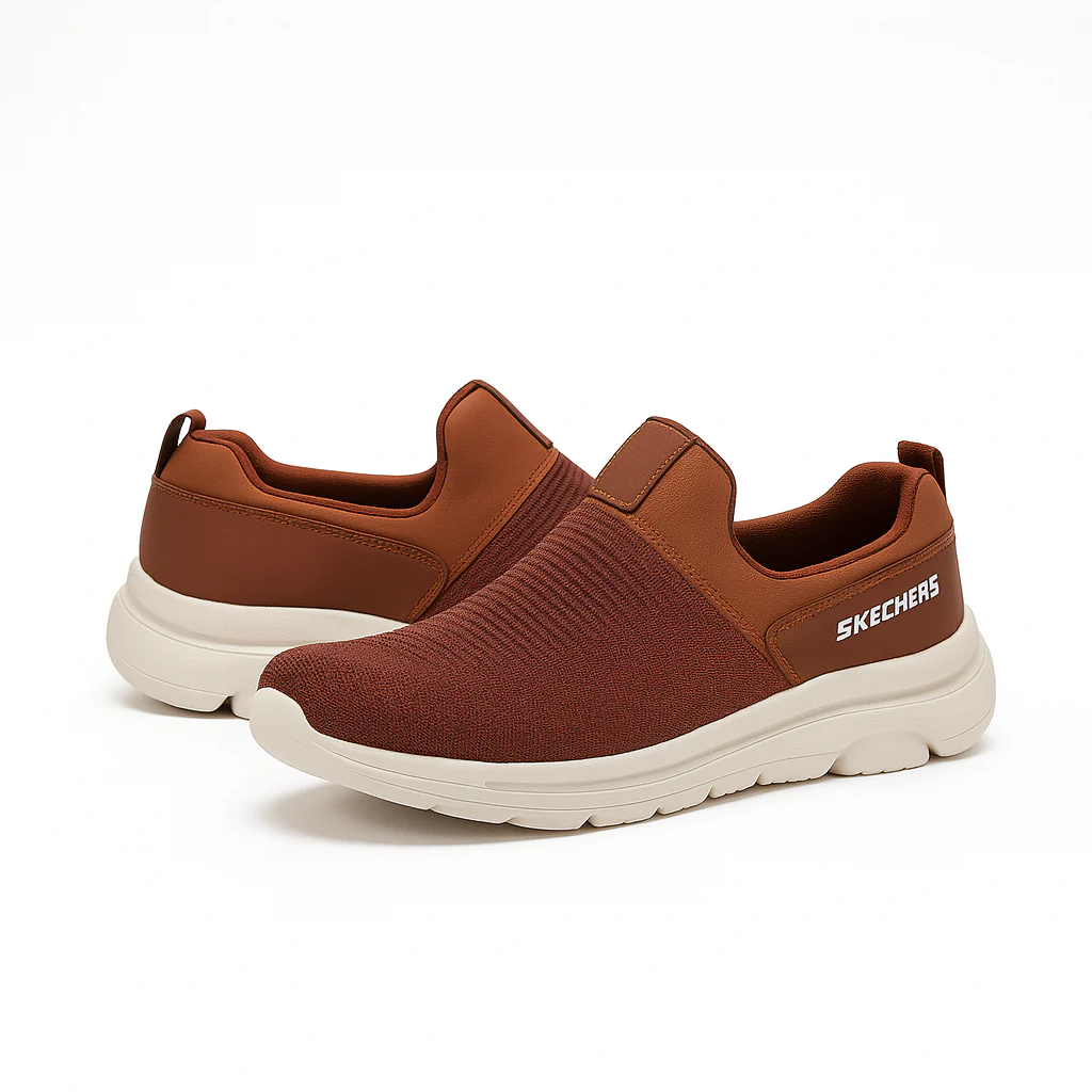 Men’s Comfort Slip-On Walking Shoes Knitted Upper, Lightweight Soft Sole |N-23 - Image 9