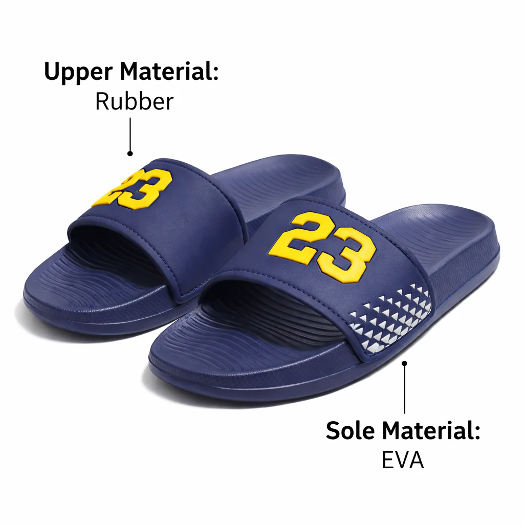 Men’s Black Slide Slipper with Red 23 Logo Comfortable EVR Slippers |Next-R39 - Image 2