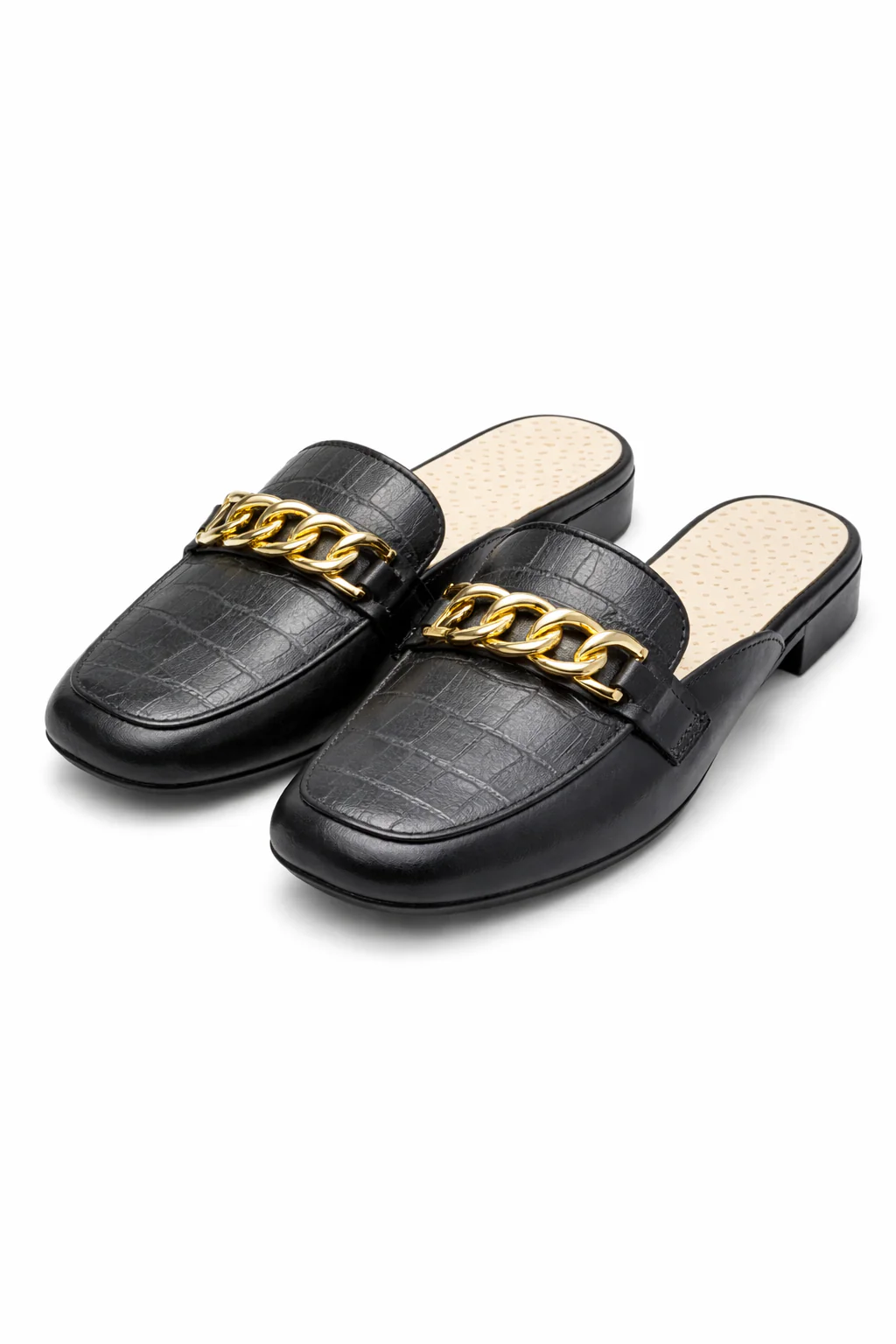Premium PVC Chain Slip-On Mules|ZEE-344 - Image 3