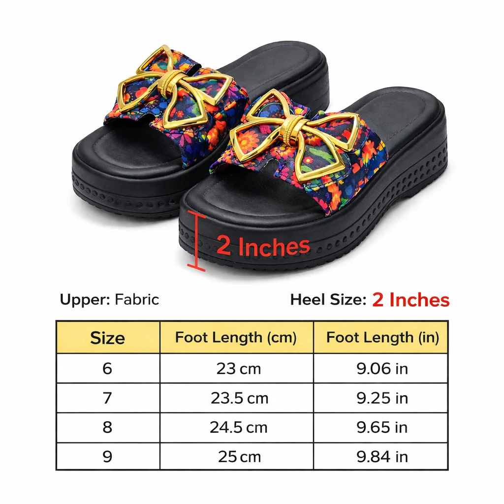 Urban Walk Women EVR Comfort Slippers Floral Bow Style| Zee-258 - Image 16