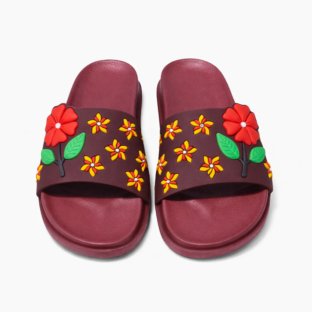 Urban Walk Women Flower Comfort Slides EVA Slippers|SG-5002 - Image 9