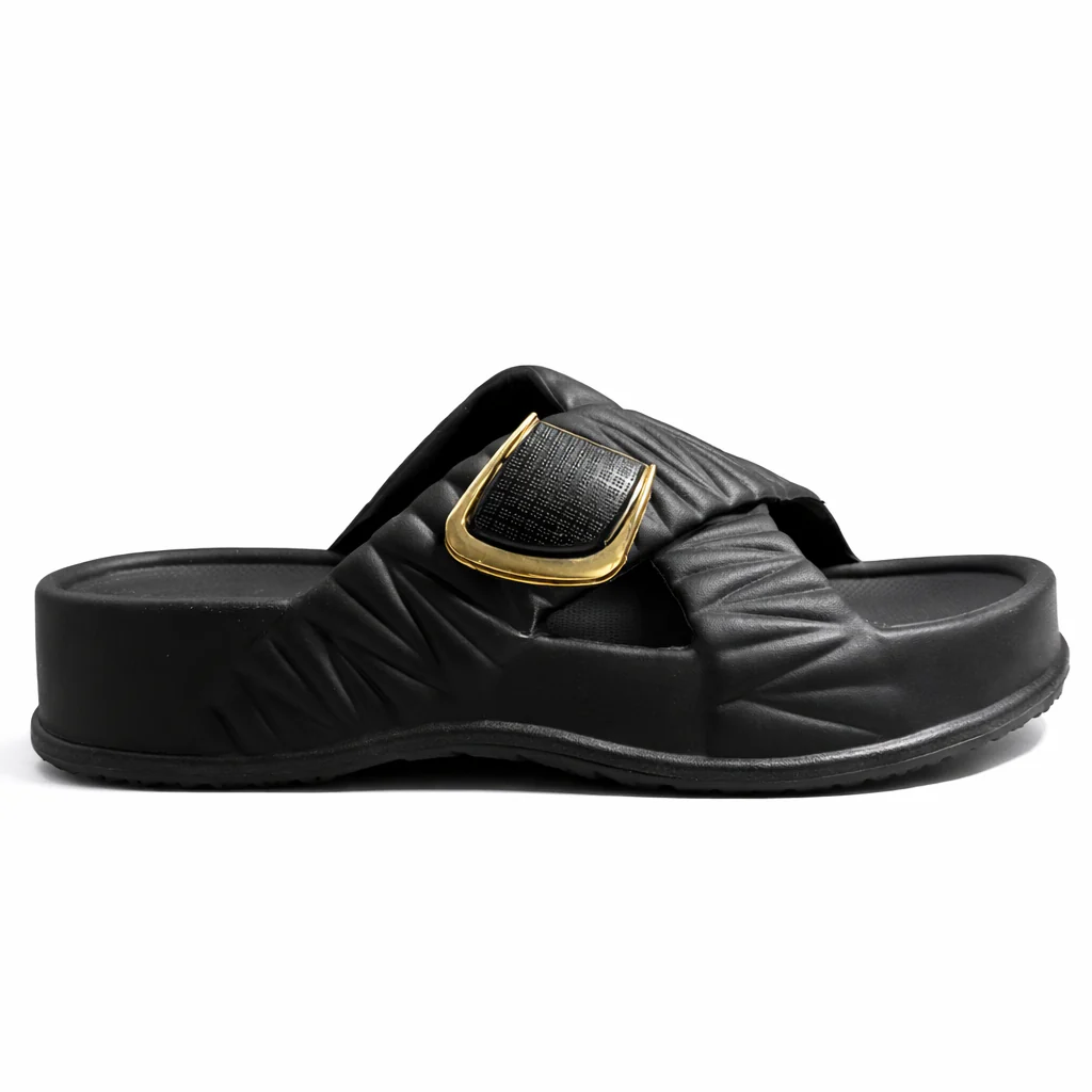 Urban Walk Women Quilted Buckle Slippers|GL-402 - Image 8