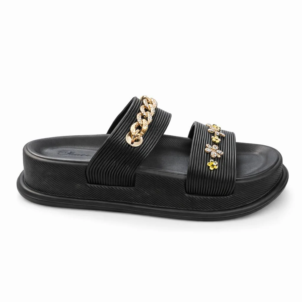 Urban Walk Women’s Luxury Chain Slide Slippers|Zee-251 - Image 5