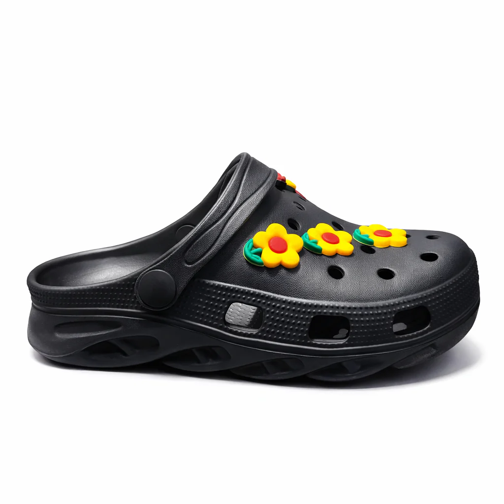 Women’s  EVR Clogs with Flower Charms Lightweight Comfort Slippers|FF-C02 - Image 3