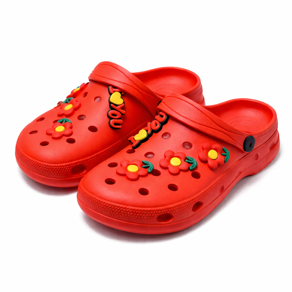 Women’s  EVR Clogs with Flower Charms Lightweight Comfort Slippers|FF-C02 - Image 9